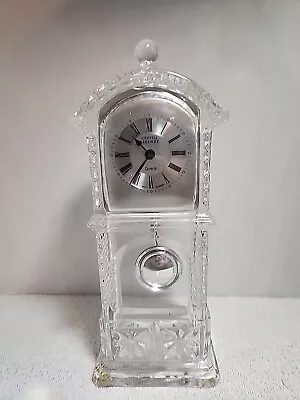 CRYSTAL LEGENDS 24% Lead Crystal Grandfather Clock By Godinger 10” Does Not Work • $51.29