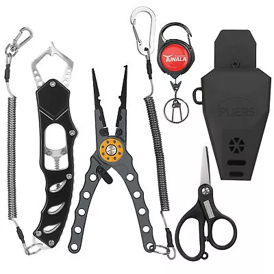 Multifunctional Fishing Pliers Combo Kit With  Fish Gripper Zinger • $41.80