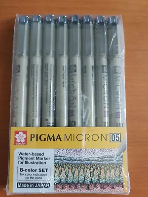 Pigma Micron Archival Ink 8 Pen Set 05 • $15
