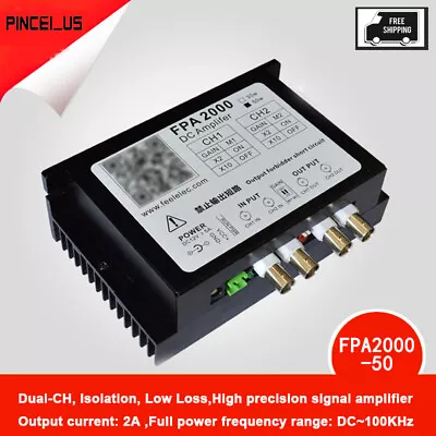 FPA2000-50W High Power Amplifier Signal Generator Dual-CH Drive Coil Vibrator • $116.75