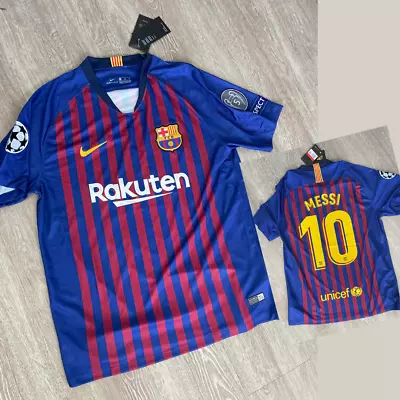 Jersey Soccer Barcelona Messi Camiseta Futbol Playera Size S M L • $54.97