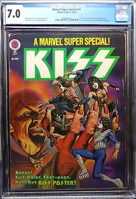 Marvel Comics Super Special #5  KISS  --1978--cgc 7.0 Newly Graded • $149.95