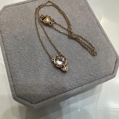 JUDITH RIPKA 14K Yellow Gold Morganite And Diamond Necklace  • $1495