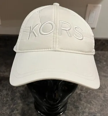 Michael Kors Women’s White Baseball Cap Hat 2020 Adjustable Spell Out • $17.99