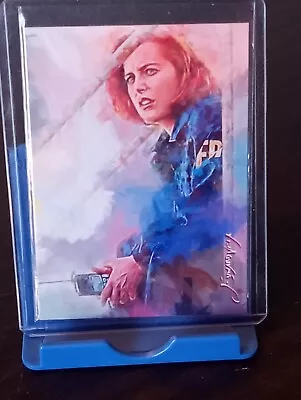 AP13 X-Files Dana Scully #2 - ACEO Art Card Signed By Artist 50/50 • $99.95