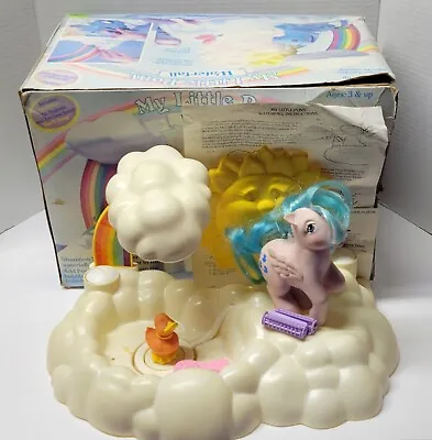 Vintage 1980s My Little Pony Waterfall Playset Hasbro MLP Sprinkles Duck Soup • $139