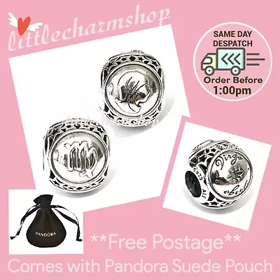 $48.50 • Buy NEW Authentic Genuine PANDORA Silver Virgo Star Sign Charm - 791941 RETIRED