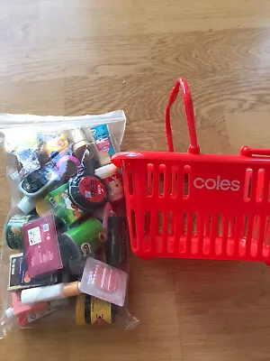 33 X Coles Little Shop Collectables & Shopping Basket. • $105