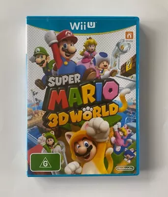 Super Mario 3D World With Quick Guide Insert Nintendo Wii U Game PAL *PLAYS NICE • $17.99
