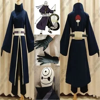 Original Akatsuki Ninja Tobi Obito Madara Uchiha Obito Cosplay Costume • $40.32
