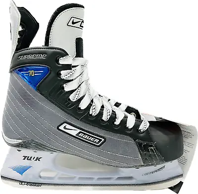 New Bauer Supreme 70 Skates Hockey Size 10.5 EE Men's Wide Skate Ice SR Mens Box • $299.99
