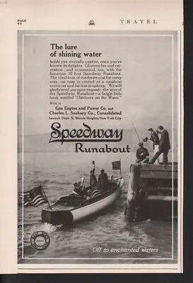 1914 Speedway Runabout Boat Ship Sea Engine Gas Seabury15236 • $21.95