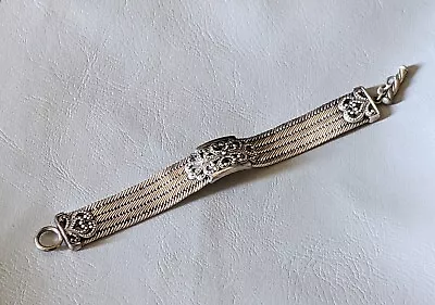 $250 • Buy Signed Lois Hill Bali Indonesia Sterling Unique Weave Toggle Bracelet 7  47 Gram