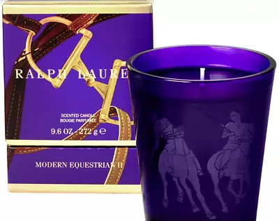 RALPH LAUREN Fragrance Scented Glass Candle Soy Wax Org $103 NWT Gift Ship Fast • £73.24