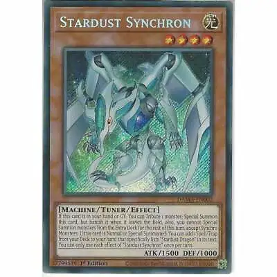 DAMA-EN002 Stardust Synchron | 1st Edition Secret Rare | YuGiOh Trading Card TCG • £5.95