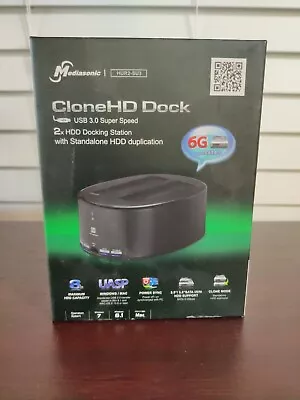 Mediasonic USB 3.0 Super Speed CloneHD Dock HUR2-SU3 Hard Drive SATA HDD NEW.BOX • $59.69