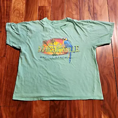 VTG Jimmy Buffett’s Margaritaville Myrtle  Beach South Carolina Parrot XXL Tee • $17.99