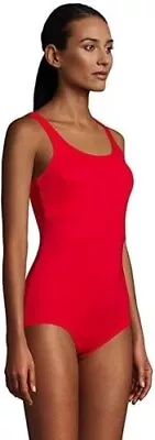 NWT Lands' End Tugless Soft Cup One Piece Mastectomy Swimsuit Size 10 $100 JK449 • $42.49