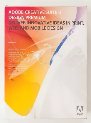 $25 • Buy Adobe Creative Suite Design Premium CS3 Upgrade For Mac