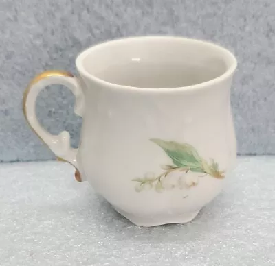 Vintage Limoges France Lily Of The Valley Cup Demitasse Transferware Flower  • $12