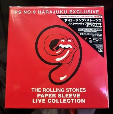 The Rolling Stones PAPER SLEEVE LIVE COLLECTION BOX Mini LP CD Harajuku RS NO.9 • $605.14