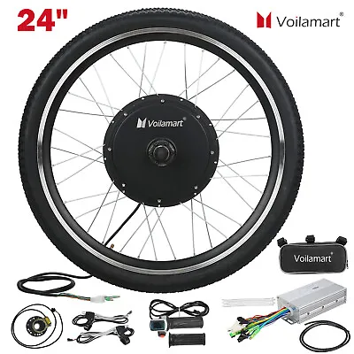 1000W 24  Electric Bicycle Front Wheel E-Bike Motor Conversion Kit Cycling Hub • $209.99