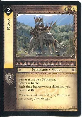 Lord Of The Rings CCG Card BohD 5.C73 Mumak • £0.99