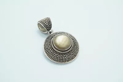 BA Bali Sterling Silver Mother Of Pearl Pendant • $65