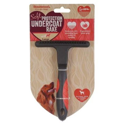 £8.29 • Buy Rosewood Soft Protection Salon Grooming Undercoat Rake Small & Large
