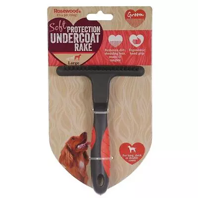 Rosewood Soft Protection Salon Grooming Undercoat Rake Small & Large • £7.69