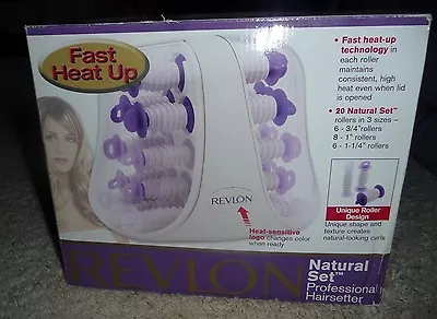 New/Other REVLON RV253 Purple 20 Natural Set Roller Professional Hairsetter • $21.99