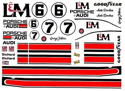 #6 Mark Donohue L&M Porsche 917 1/18th Scale Waterslide Decals • $12.99