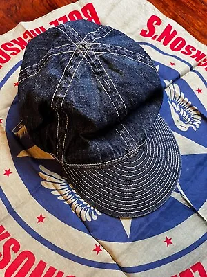 Buzz Rickson's Army Air Forces AAF Denim Mechanic Cap Sz 7 1/2 • $85