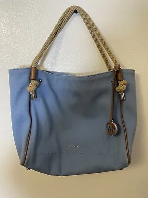 Handbags MICHAEL Michael Kors Isla Large Grab Bag Chambray Blue Tote ~AUTHENTIC • $22