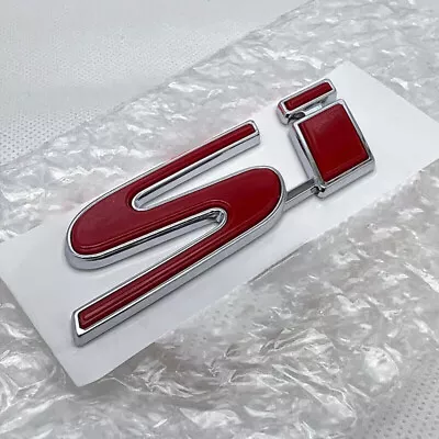 New 3D Red Si Emblem Trunk Rear Badge Sticker For Honda Civic 2Dr 4Dr Cars • $15.99