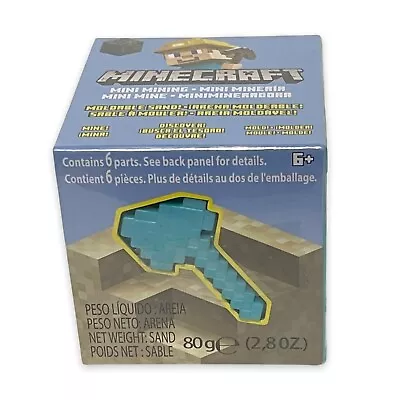 Minecraft Mini Figure Mining Diamond Axe Moldable Sand Block Toy Mattel 2021 • $9