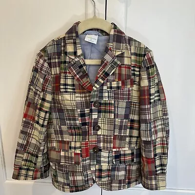 J.Crew Crewcuts Madras Plaid Blazer Boys 4-5 Medium • $20