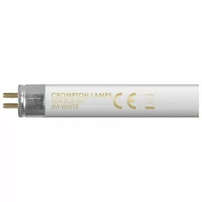 2 X Fluorescent Tube Lamp 8W T5 12  288mm Halophosphate White Crompton FT128W • £4.99