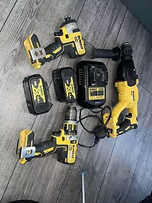 £111 • Buy Dewalt 18v Xr Brushless Job Lot Sds Impact Drill Driver Bats Charger 4.0ah
