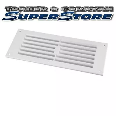 Plastic Louvre Caravan Fridge Vent White 125mm X 260mm Acc19 • $34.50