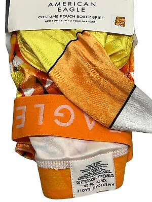 NWT AMERICAN EAGLE Costume Pouch 6  Boxer Brief XS-M-L-XL Orange Candy Corn #34 • $29