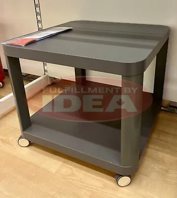 Brand New IKEA TINGBY Gray Side Table On Casters  19 5/8X19 5/8   003.494.44 • $79.87