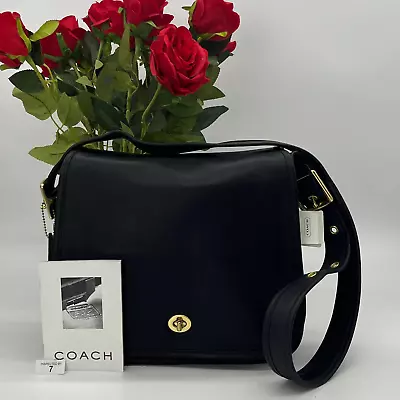 NEW Vintage Coach Stewardess Bag #9525 Black 2000 Costa Rica • $798