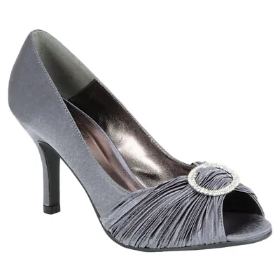 Lunar Womens/Ladies Sienna Diamante Court Shoes (GS253) • $30.45