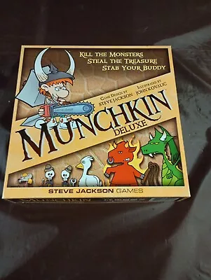 Steve Jackson Games Munchkin Deluxe Board Game - SJG1483 - Bonus Unnatural Axe 2 • $14.75