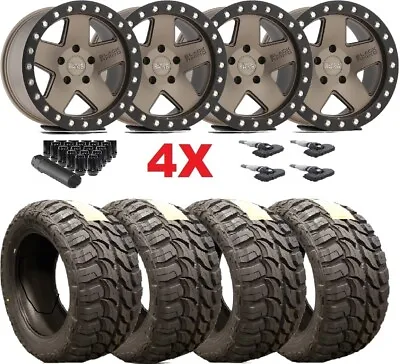  Wheels Rims Tires 33 12.50 20 Set Mt Mud Black Rhino Bronze • $2095