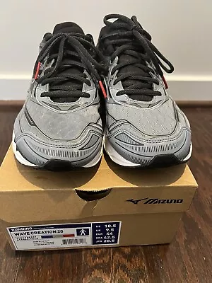 Mizuno Creation 20 Infinity Wave 10.5 Mens Black/grey Running Athletic Shoes • $80