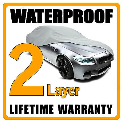 2 Layer Car Cover Breathable Waterproof Layers Outdoor Indoor Fleece Lining Fir • $34.95