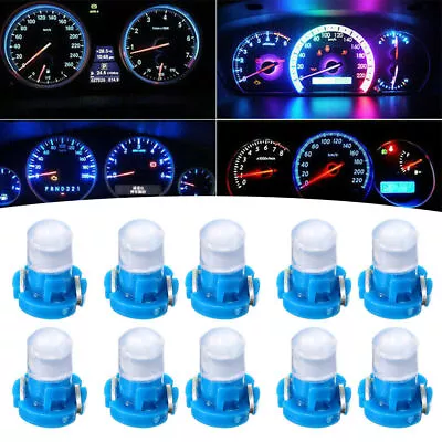 10x T3 Neo Wedge Blue LED Bulb Cluster Car Dash Instrument Light Car Accessories • $11.52