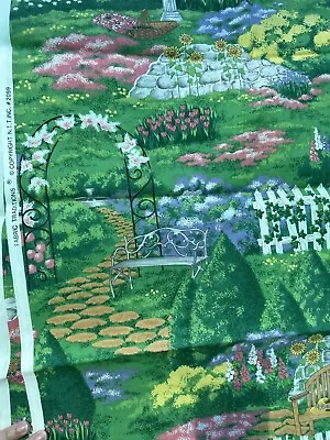 1 YARD Vintage Fabric Traditions #2099 Flower Garden Fabric Fairytale Fabric • $3.50
